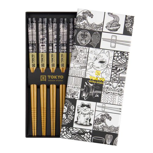 Tokyo Design Studio Chopstick Giftset 5pc Gift Boxed